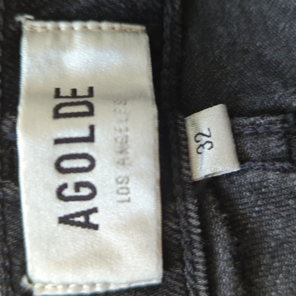 Agolde Nico High Rise Slim Fit Jeans Compilation Washed Black 32 - Picture 12 of 16